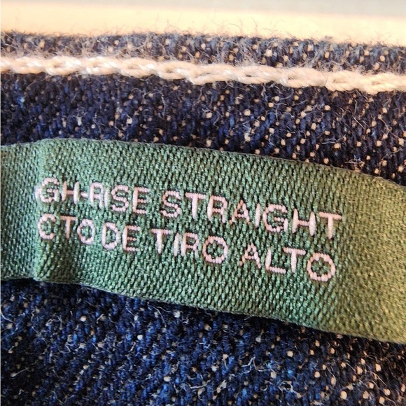 Wild fable high rise straight dark wash Carpenter jeans size 10 long 32 Inseam - Picture 3 of 6